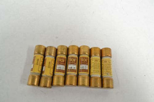 Lot 7 new bussmann kab 20 tron 20a amp rectifier fuse 250v-ac b226776 for sale