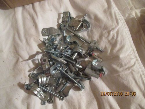ASSORTED  ELECTRICAL FITTINGS AND HANGERS   K AUC 3
