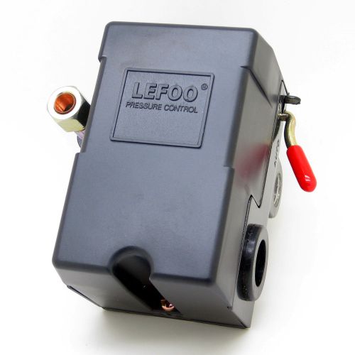 Air compressor pressure switch lefoo lf10-4h 85/115 psi 4 ports min 35 max 150 for sale