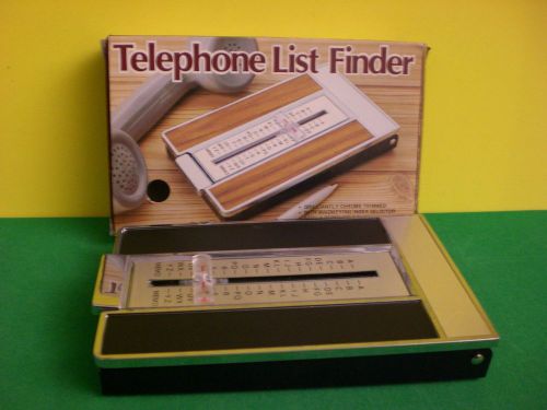 Telephone List Finder Black Chrome Model # 329B New in box