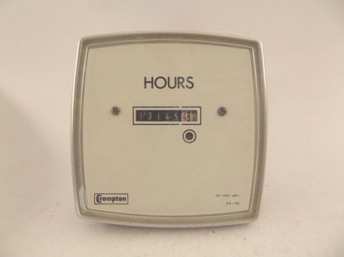 Crompton 120v hours panel meter 156a-pnzh for sale