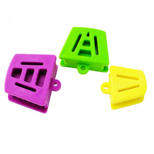 3PCS Silicone Latex Mouth Prop Bite Blocks Retractor Opener 2 Adult 1 Child Safe