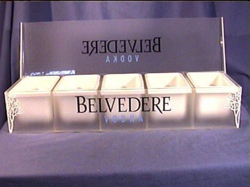 NWOB Belvedere Vodka Condiment Tray w/ Lid Barware Alcohol Service Garnish Lime