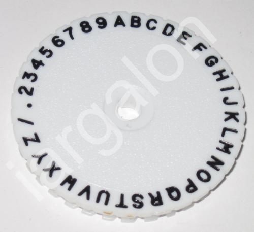 DYMO Type Wheel 2-7/16&#034; American 180 3000-75 USED Letter Embossing Label Maker