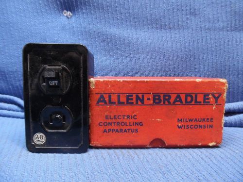 VINTAGE Allen-Bradley ON/OFF SWITCH  1/3HP 110-220 VOLT AC. ORIGINAL BOX