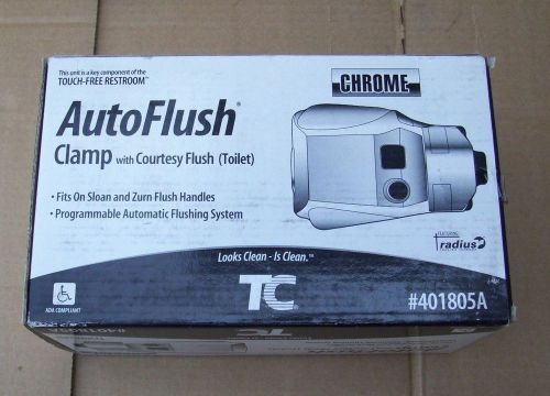 Rubbermaid TC 401805A Polished Chrome Auto Flush Clamp Toilet fits Sloan &amp; Zurn