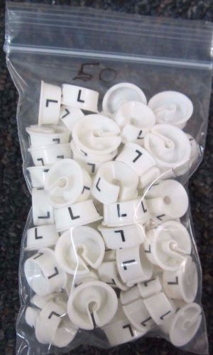50 plastic size large hanger garment sizer tags markers more sizes available for sale