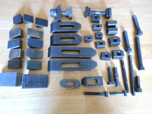 46 pcs various step blocks, clamps, and misc items for sale
