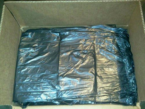 1000 trash bags 22x24 6 micron black can liner 7 10 gallon office bathroom usa for sale