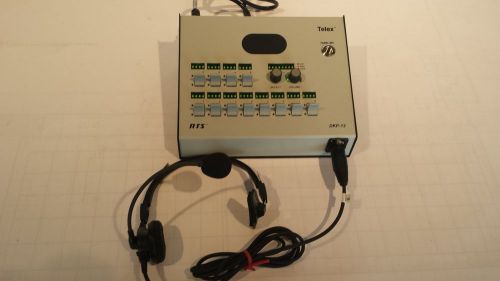 RTS Telex DKP-12 Desktop Matrix Key Panel Intercom, PH88 Dyn-Headset