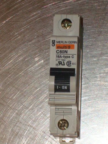 Merlin Gerin Multi9 C60N 16 Amp 277 Volt Circuit Breaker