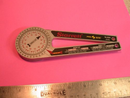 Starrett 505A  prosite miter saw protractor 12&#034; aluminum Miter Cut Single cut