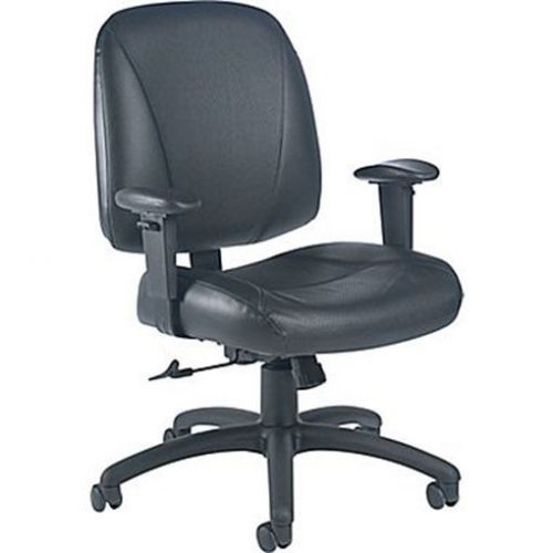 Global® Italia Leather Task Chair, Black (Gently Used) - Save $120 each