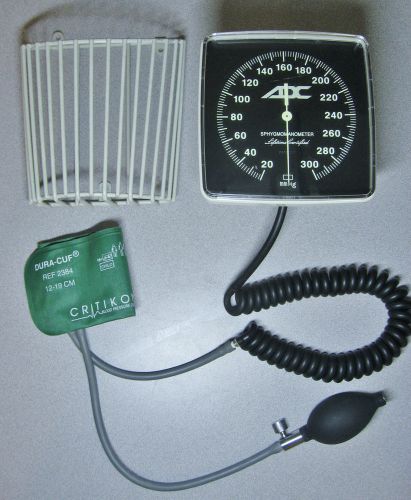 ADC Wall Mount Sphygmomanometer,Critikon Dura-Cuf BP Cuff,Basket 20-300 mm/Hg #2