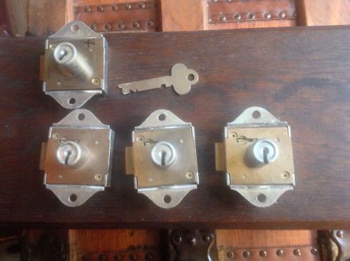 4 Corbin Cabinet/Drawer Locks #7/ One Key