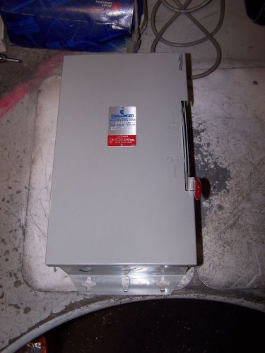 CHALLENGER 60 AMP FUSED SAFETY SWITCH 240 VAC 7-1/2 HP 3 ? GD322SNC