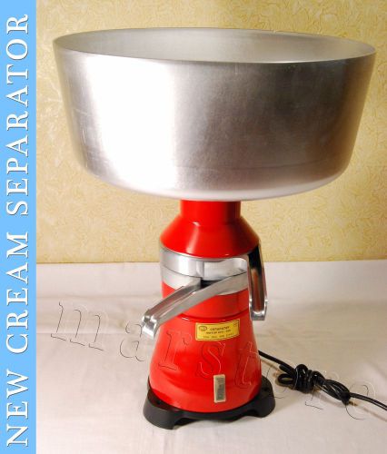 Full metal milk cream electric centrifugal separator 100l/h + eng manual for sale