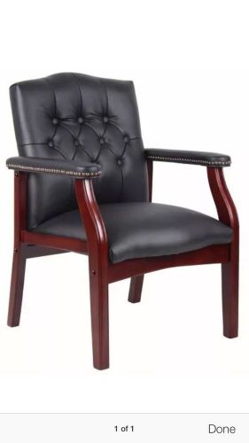 Boss Traditional Black Caressoft Guest Chair Black