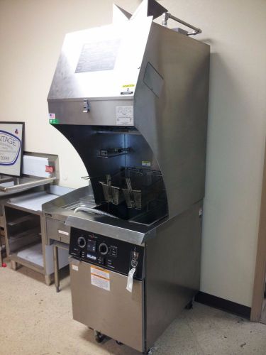 Giles self-contained gbf-35d-vh  fryer with ventless hood system for sale