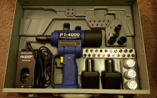 FSI PT-4000-MIL-1 Cordless Electric Rivet Gun Riveter Fastener Kit CherryMAX