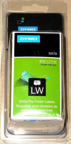 Dymo 30567 File Folder  Label 9/16&#034; X 3-7/16&#034; New 2 Rolls of 130 Free Shipping