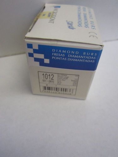Dental Microdont Disposable Diamond Bur Round #1012 Pack Of 10