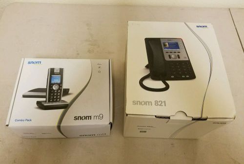 Snom 821 &amp; M9 Voip Phone Lot new open box units