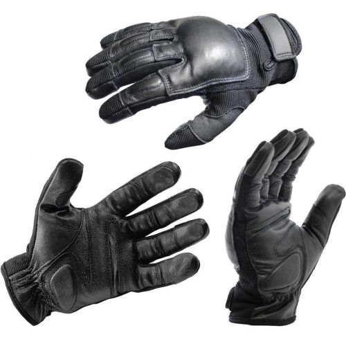 OFFICIAL LEATHER POLICE TACTICAL REAL WEIGHTED SAP GLOVES XL (LIFETIME WARRANTY)