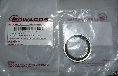 New edwards c10516490 nw40 kf-40 trapped o-ring viton centering ring for sale
