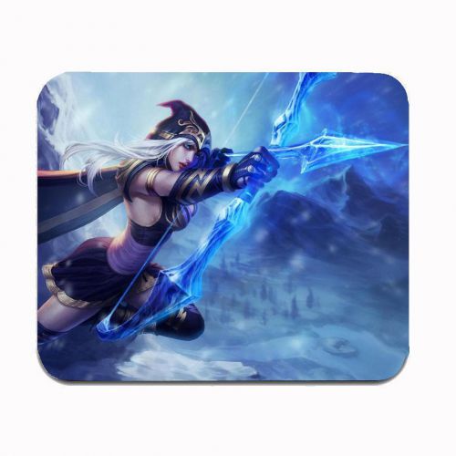 New LOL ashe PC Cover Mousepad for Laptop / PC for Gift