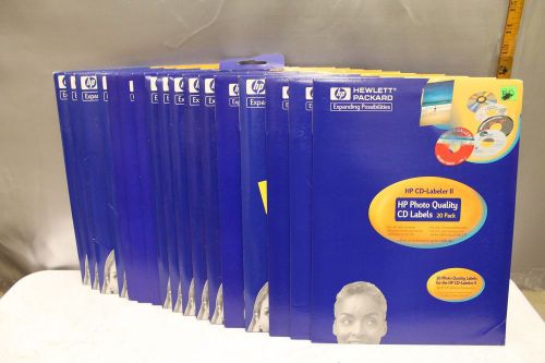 ~~ HP Photo Quality CD Labels Covers Inlay 10-20-40-pack New Sealed Labeler I II