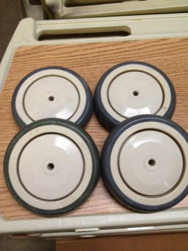 White Tente 5 Inch Caster Wheels (set of 4) - Used from Hospital Beds