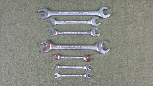 Proamerica 7 Piece Open End Dual Wrench Lot SAE &amp; Metric