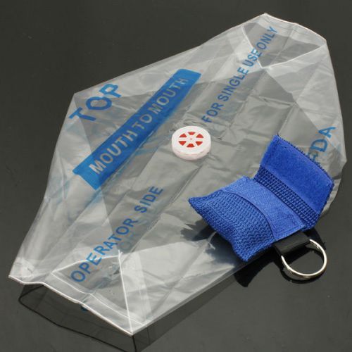 CPR Barrier Mask Keychain (color may vary)