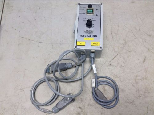 Resomat rm7 vibratory feeder controller 115 v fnr-03701 for sale