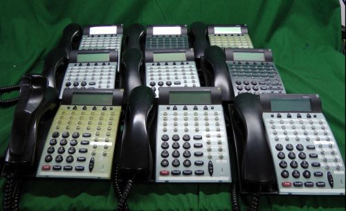 Lot of 9 NEC DTU-32D-2 Display Telephone Black 770052 #4709