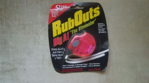 1 Battery Powered Eraser Rub Outs Big Al The Eliminator Pink
