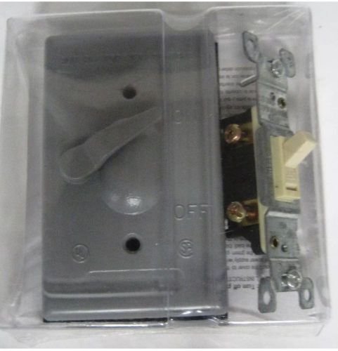 Lot Of 10 Sigma 14216 SP Switch With Weatherproof Toggle Cover, Gray