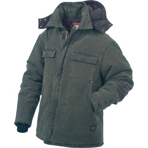 Tough duck washed polyfill parka w/hood-l moss #55371bmossl for sale