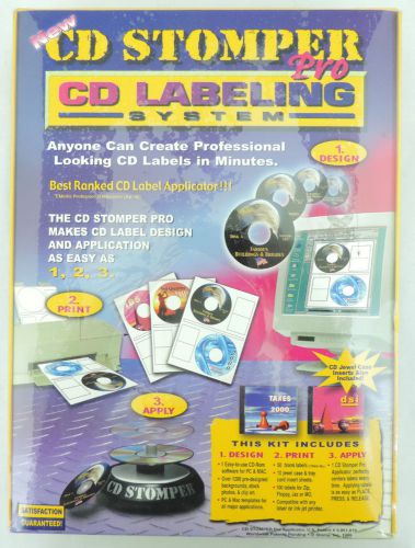 CD Stomper Pro CD-R Labeling System Sealed FREE SHIPPING