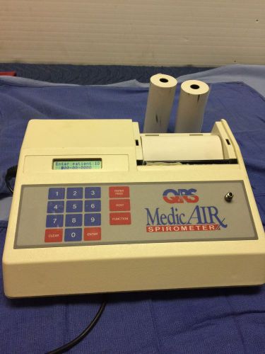 QRS MedicAir Spirometer  with three rolls of paper &amp;power supply