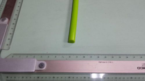 1/2&#034; dia. x 15&#034; long urethane / polyurethane 70 a green rod p/n 11457 for sale
