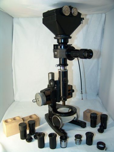 old rare  microscope Carl Zeiss Jena,Germany,good set