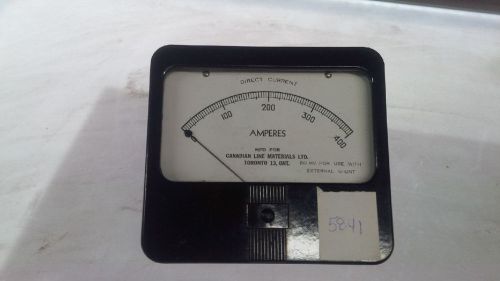 Canadian Line Materials Ltd. Bach-Simpson DC Volt Meter 0 to 400 amperes