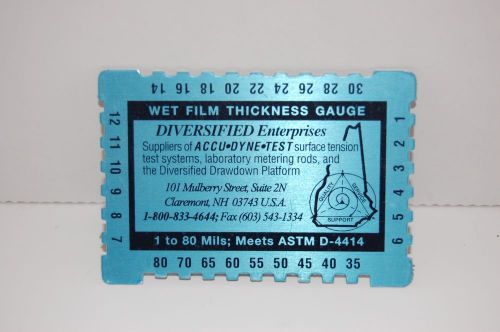 Wet Film Thickness Gauge Combs, ASTM D-4414  and Notched For Paints ,Resins, etc