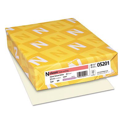 CLASSIC Linen Writing Paper, 24lb, 8 1/2 x 11, Natural White, 500 Sheets