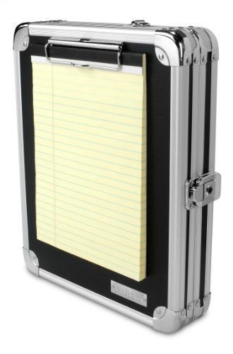 Vaultz locking storage clipboard for letter size sheets, key lock, black for sale