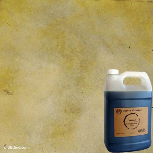 Concrete stain - active elements by ubqind - yukon color - 1 gallon for sale