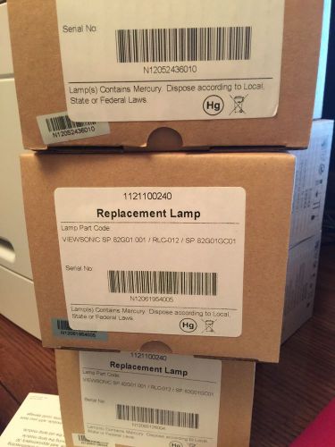 lot of 7:replacement lamp for viewsonic sp 82 g01.001/rlc-012/sp.82g01gc01