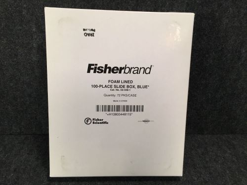 FISHERBRAND 03-448-1 FOAM LINED 100 PLACE SLIDE BOX BLUE